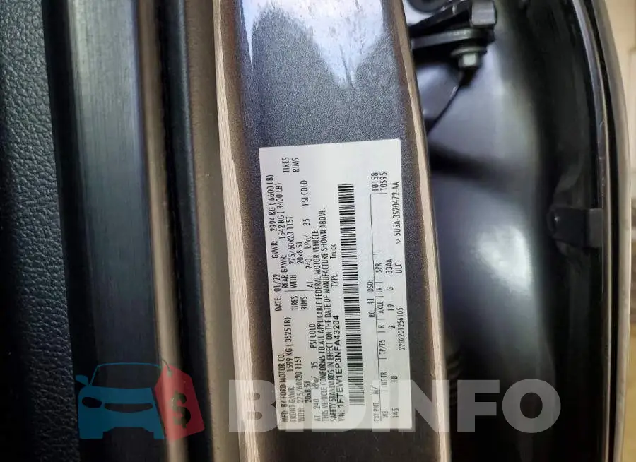 1FTEW1EP3NFA43204 Photo# 12
