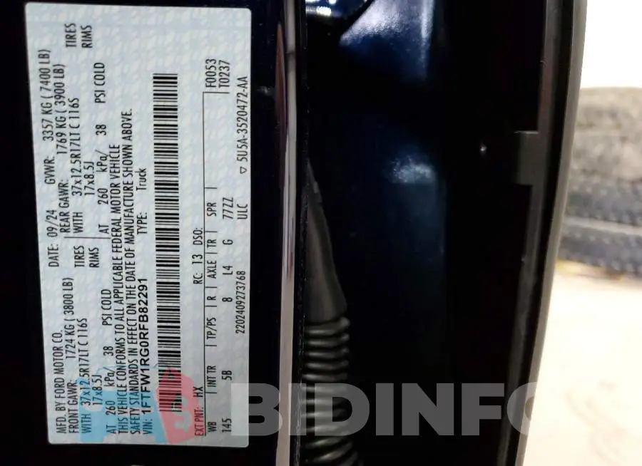 1FTFW1RG0RFB82291 Photo# 12