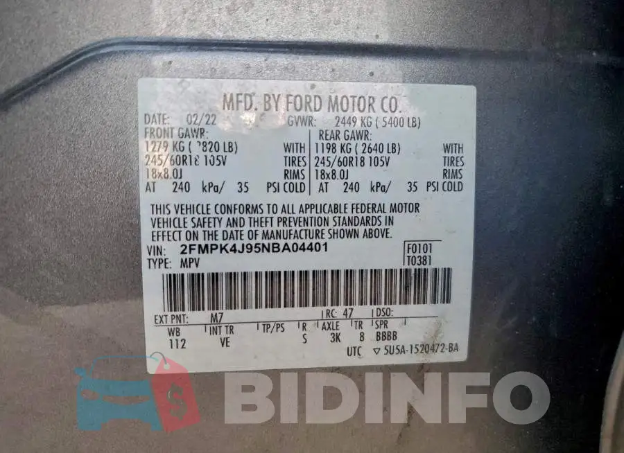 2FMPK4J95NBA04401 Photo# 13