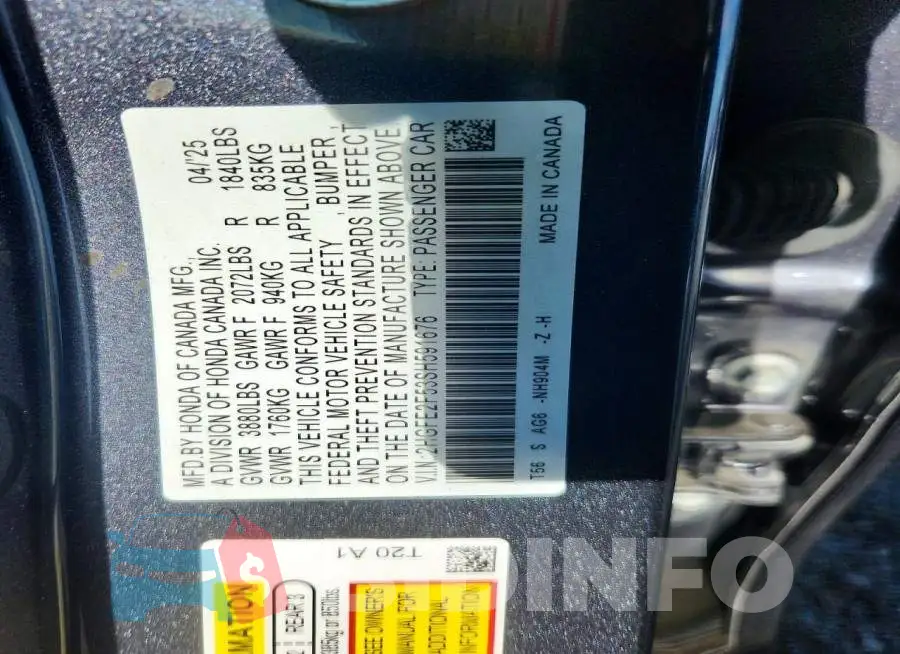 2HGFE2F53SH591676 Photo# 12
