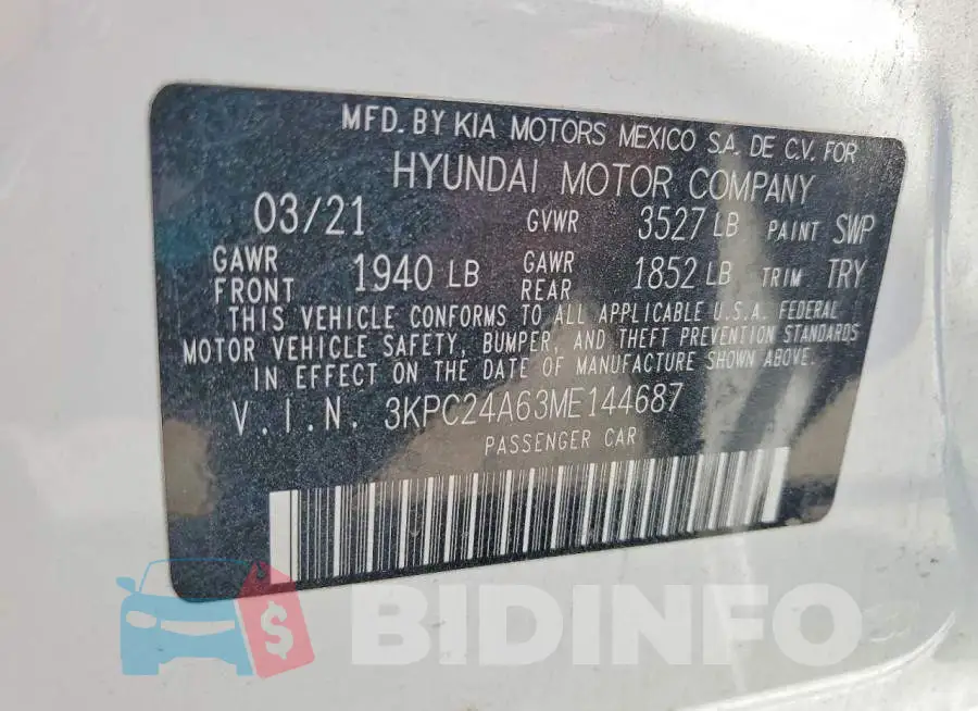 3KPC24A63ME144687 Photo# 12
