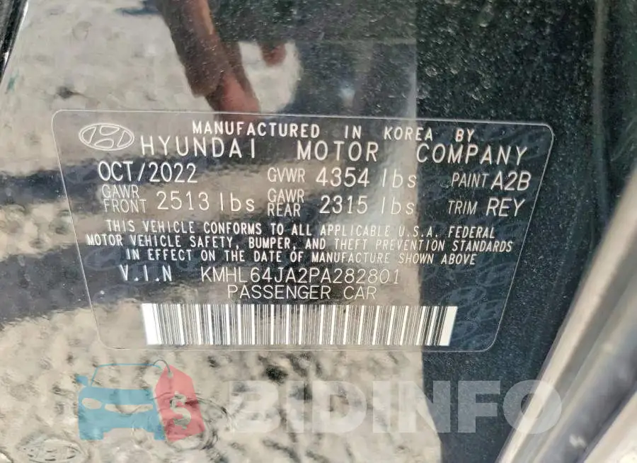 KMHL64JA2PA282801 Photo# 12