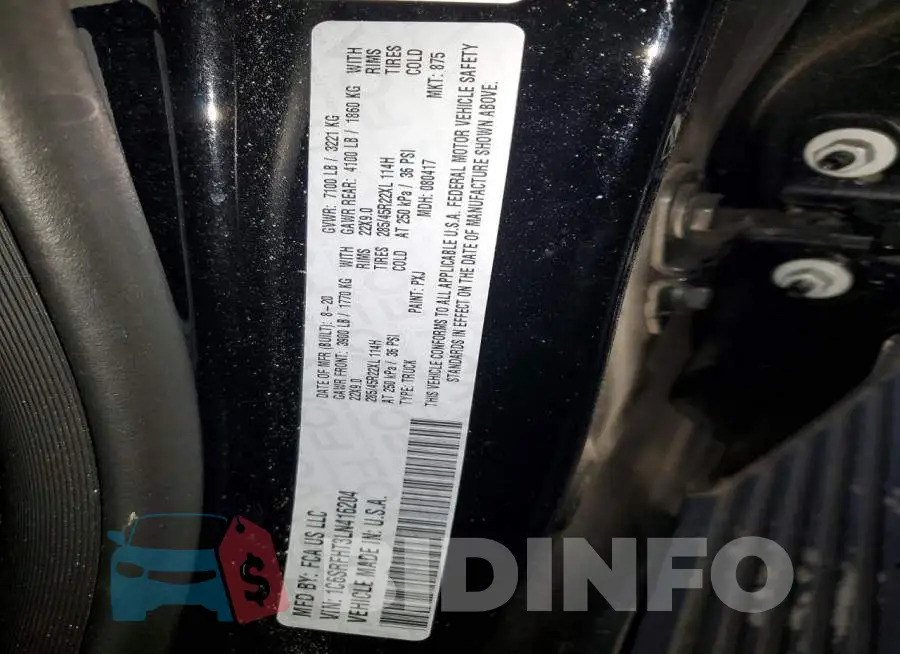 1C6SRFHT3LN416204 Photo# 12