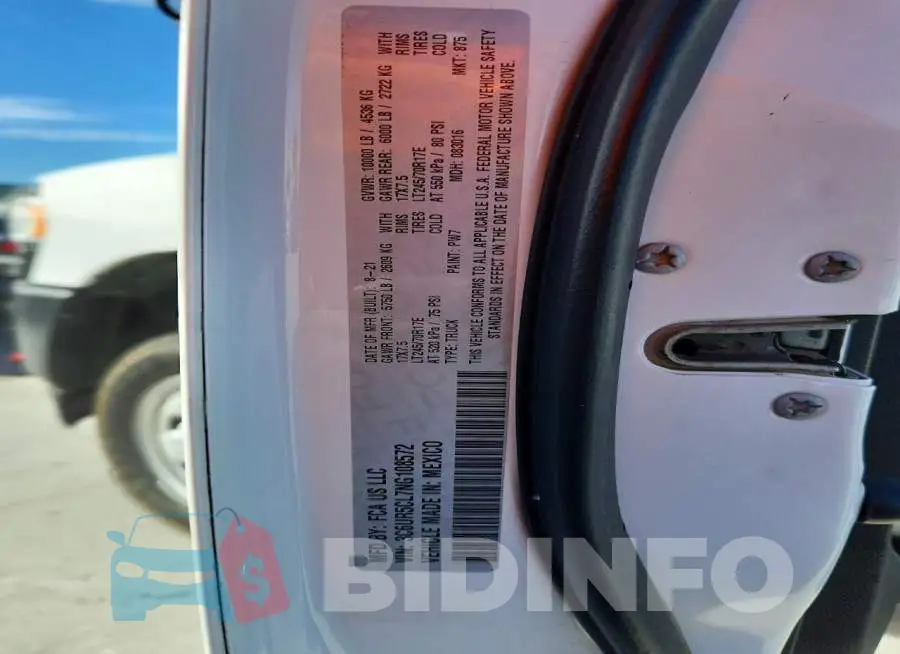 3C6UR5CL7NG108572 Photo# 12
