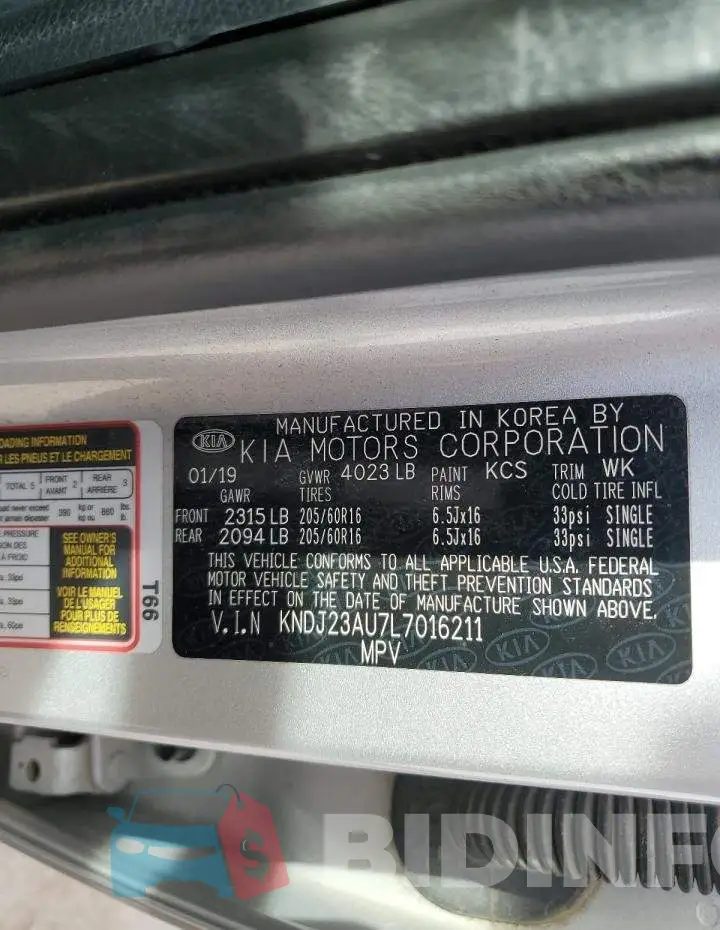 KNDJ23AU7L7016211 Photo# 13