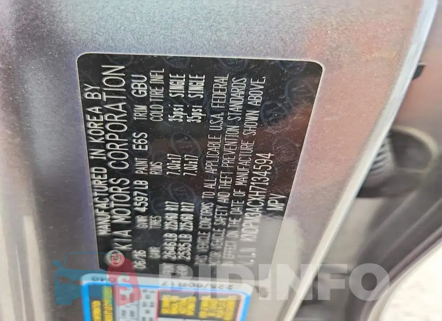 KNDPM3ACXH7134594 Photo# 13