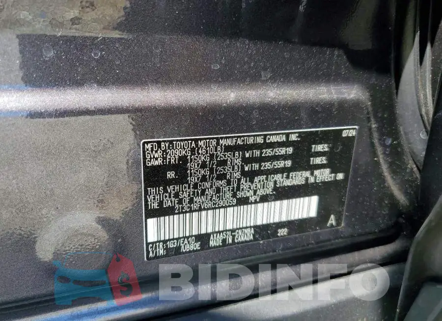 2T3C1RFV6RC290059 Photo# 12