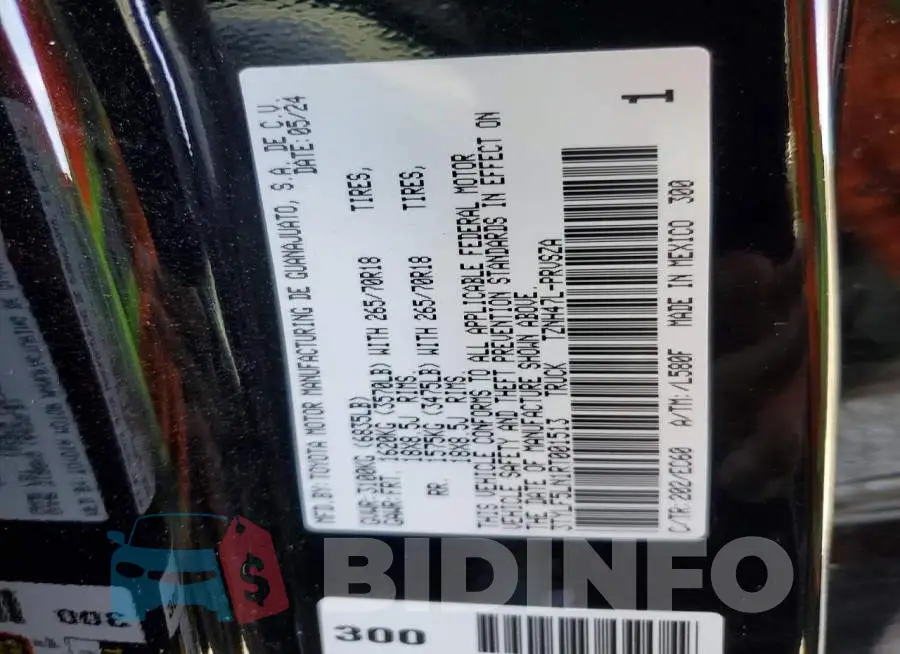 3TYLF5LN1RT001513 Photo# 13