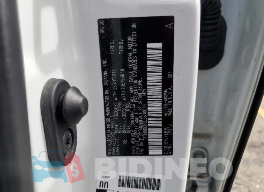 5TDHBRCH6LS510079 Photo# 13