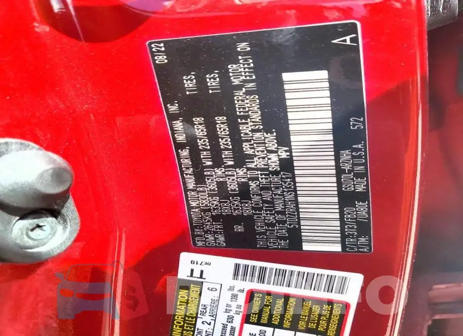 5TDZZRAH1NS135417 Photo# 13