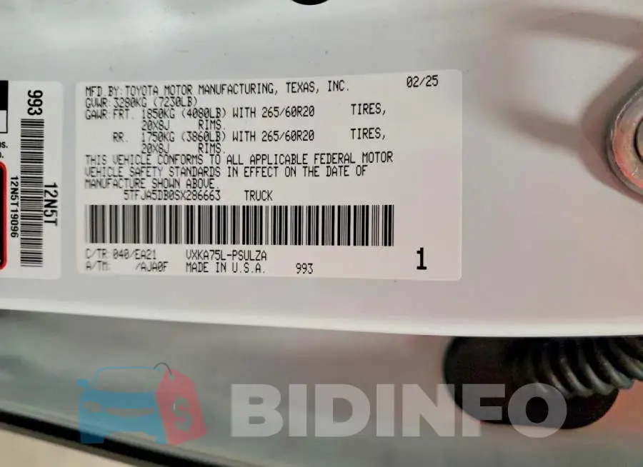5TFJA5DB0SX286663 Photo# 13