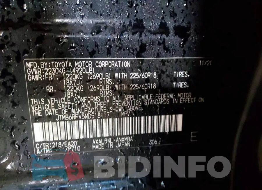 JTMB6RFV5MD518117 Photo# 13
