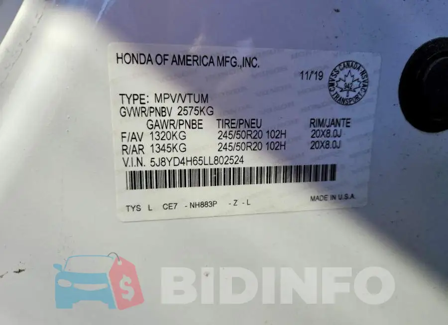 5J8YD4H65LL802524 Photo# 14