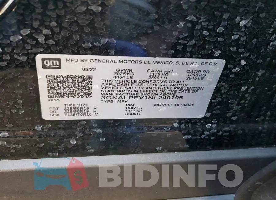 3GKALPEV1NL240195 Photo# 12
