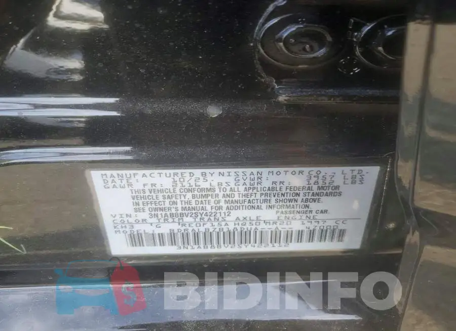 3N1AB8BV2SY422112 Photo# 13