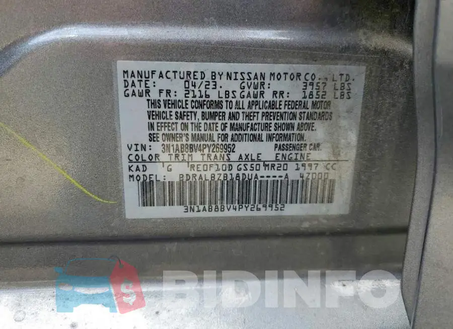 3N1AB8BV4PY269952 Photo# 12