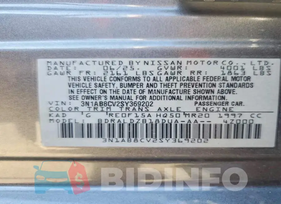3N1AB8CV2SY369202 Photo# 12
