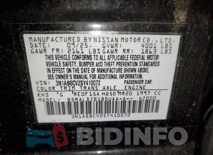 3N1AB8CV2SY410072 Photo# 12