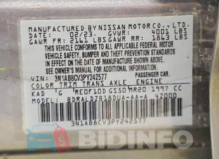 3N1AB8CV3PY242577 Photo# 13