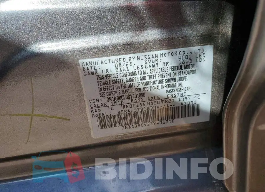 3N1AB8CV3SY401090 Photo# 12