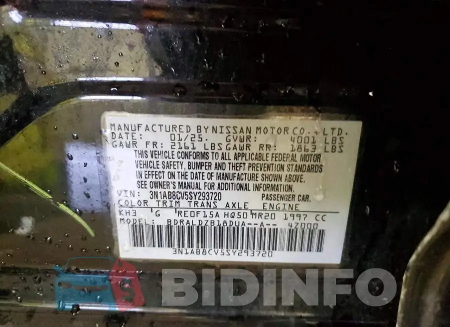 3N1AB8CV5SY293720 Photo# 13