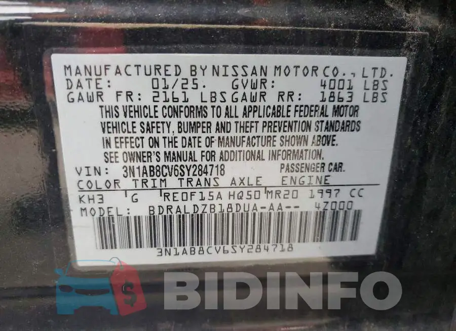3N1AB8CV6SY284718 Photo# 12