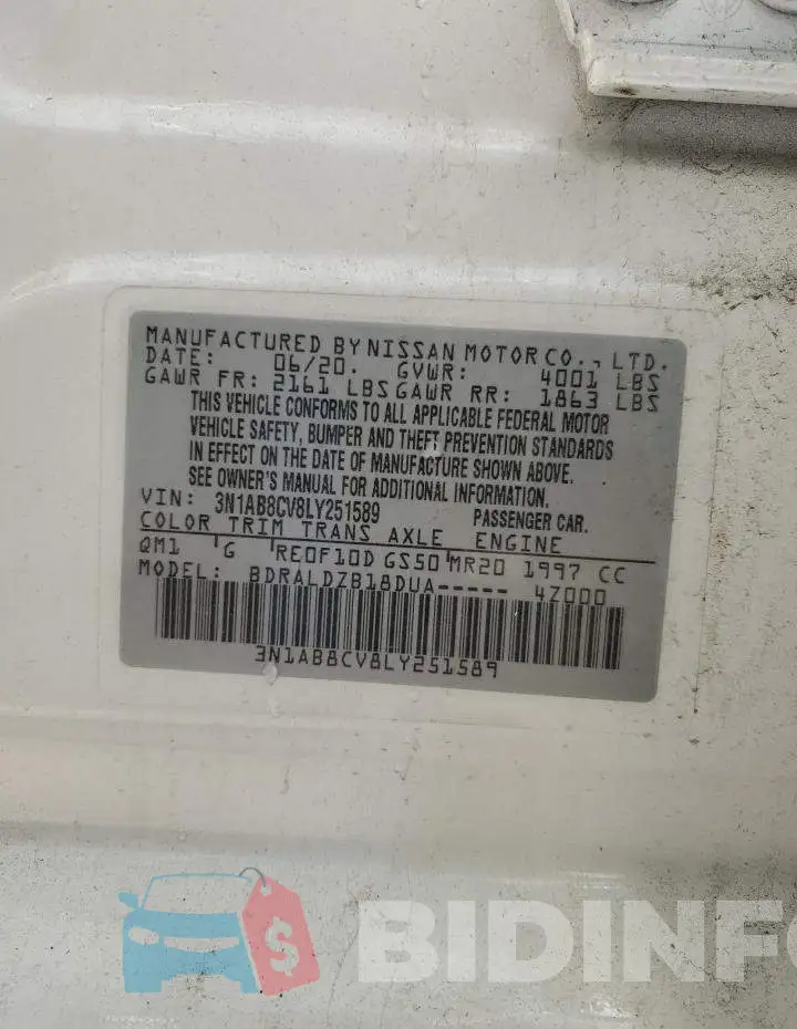 3N1AB8CV8LY251589 Photo# 12