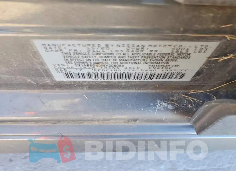 3N1AB8DV5MY208988 Photo# 12