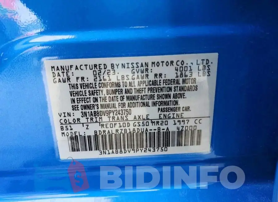 3N1AB8DV9PY243750 Photo# 12