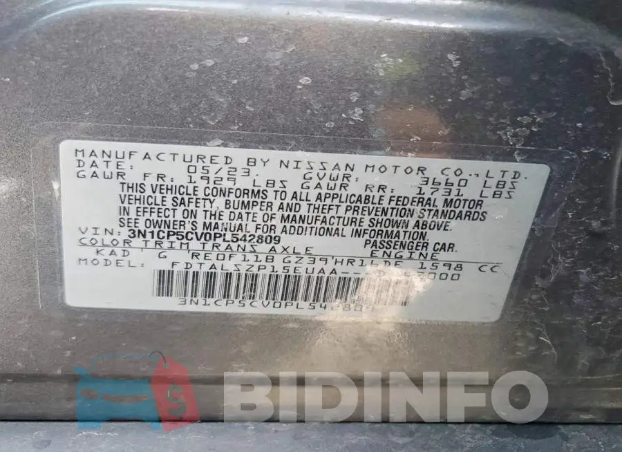 3N1CP5CV0PL542809 Photo# 13