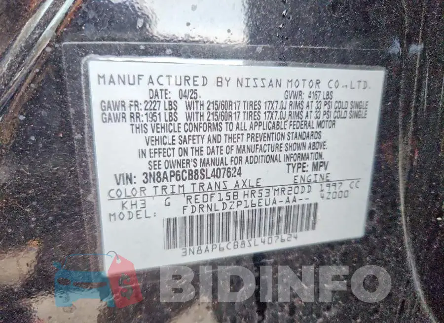 3N8AP6CB8SL407624 Photo# 13