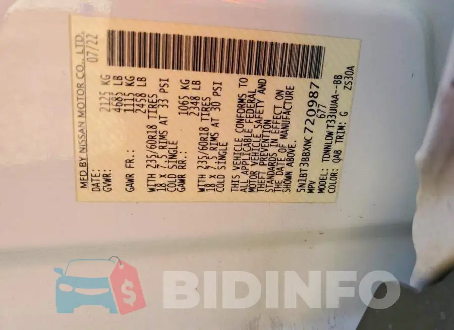 5N1BT3BBXNC720987 Photo# 13