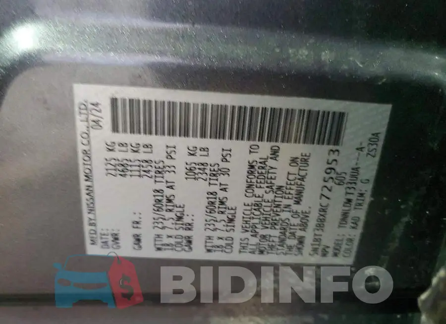 5N1BT3BBXRC725953 Photo# 14