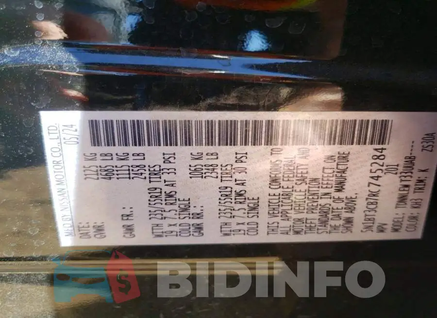 5N1BT3CB7RC745284 Photo# 12