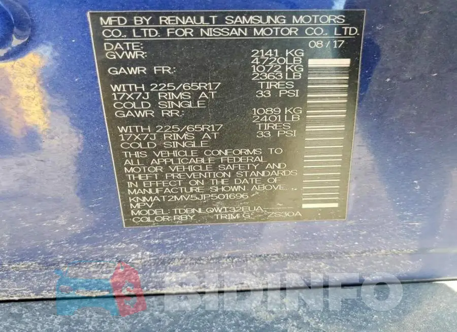 KNMAT2MV5JP501696 Photo# 13