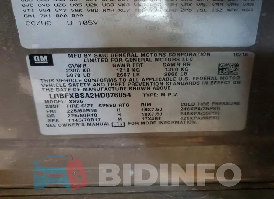 LRBFXBSA2HD076054 Photo# 12