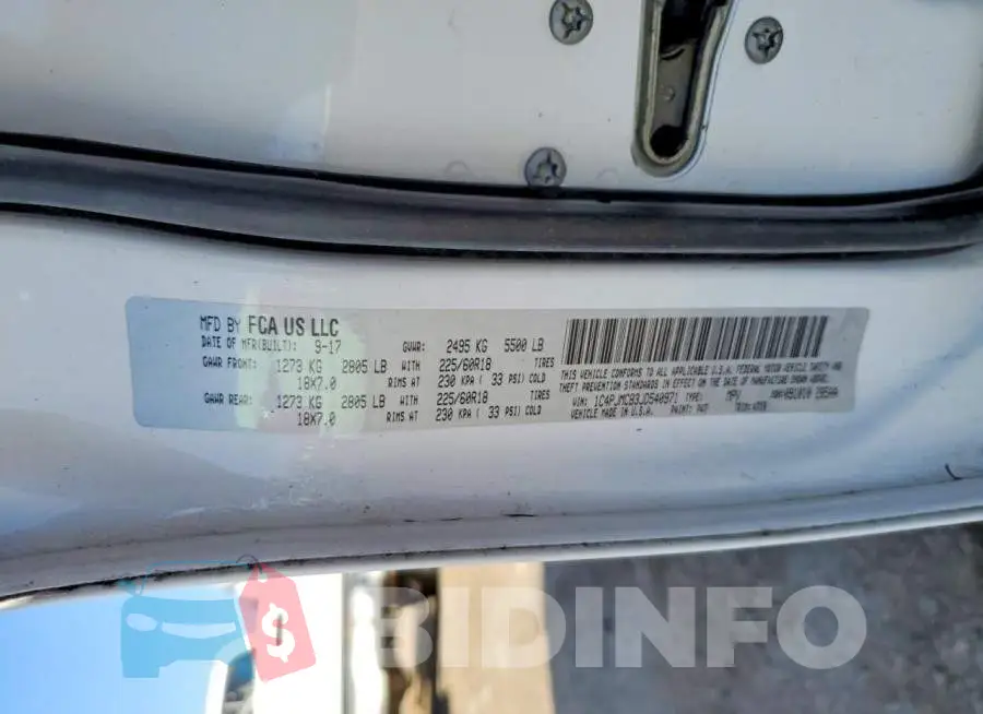 1C4PJMCB3JD540971 Photo# 13