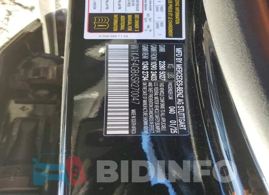 W1KAF4GB6SR270047 Photo# 12