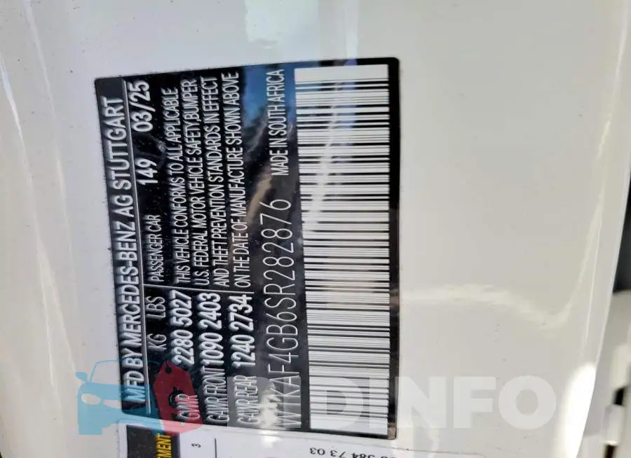 W1KAF4GB6SR282876 Photo# 12