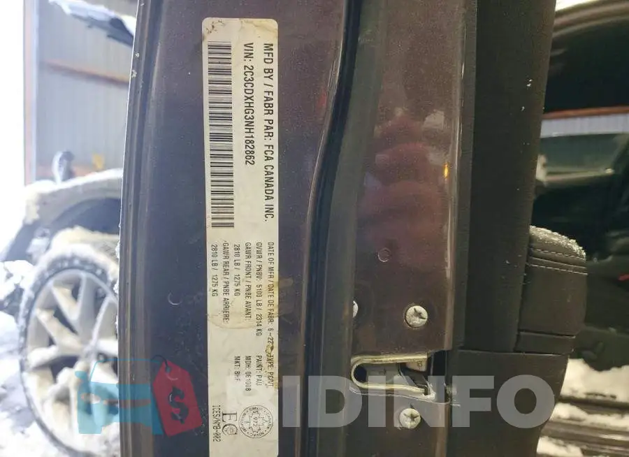 2C3CDXHG3NH182862 Photo# 13