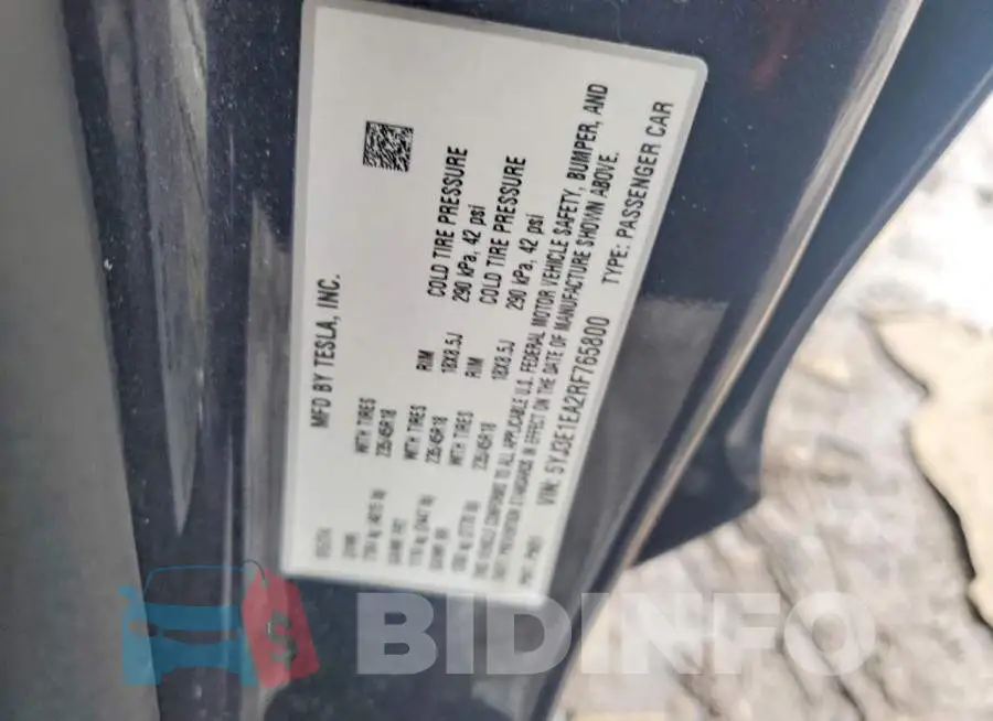 5YJ3E1EA2RF765800 Photo# 12