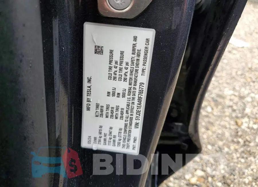 5YJ3E1EA4RF765779 Photo# 12