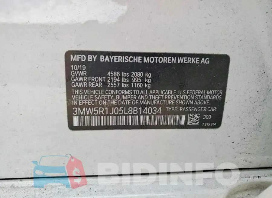 3MW5R1J05L8B14034 Photo# 13