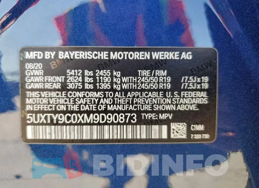 5UXTY9C0XM9D90873 Photo# 14