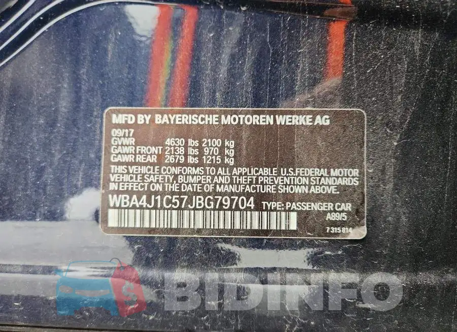 WBA4J1C57JBG79704 Photo# 13