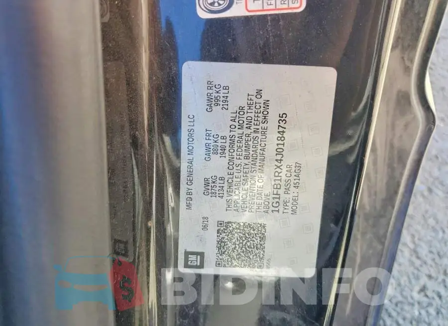1G1FB1RX4J0184735 Photo# 12