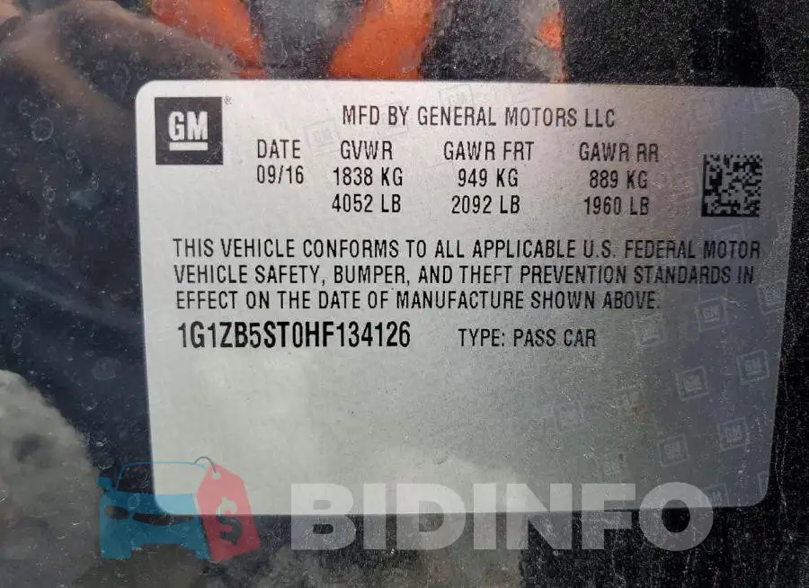 1G1ZB5ST0HF134126 Photo# 12
