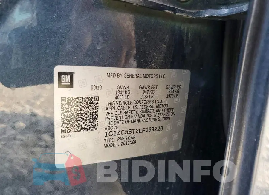 1G1ZC5ST2LF039220 Photo# 12