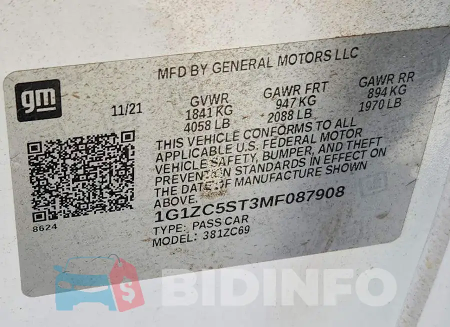 1G1ZC5ST3MF087908 Photo# 10