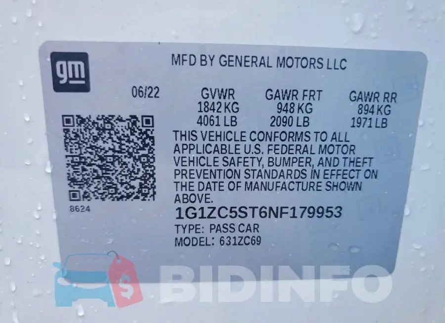 1G1ZC5ST6NF179953 Photo# 12